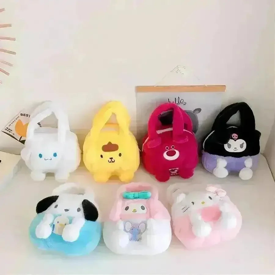 3D Cartoon Soft Kids Handbag - Bear Hugs