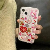 3D Hello Kitty Sticker Case (For iPhones) - Bear Hugs