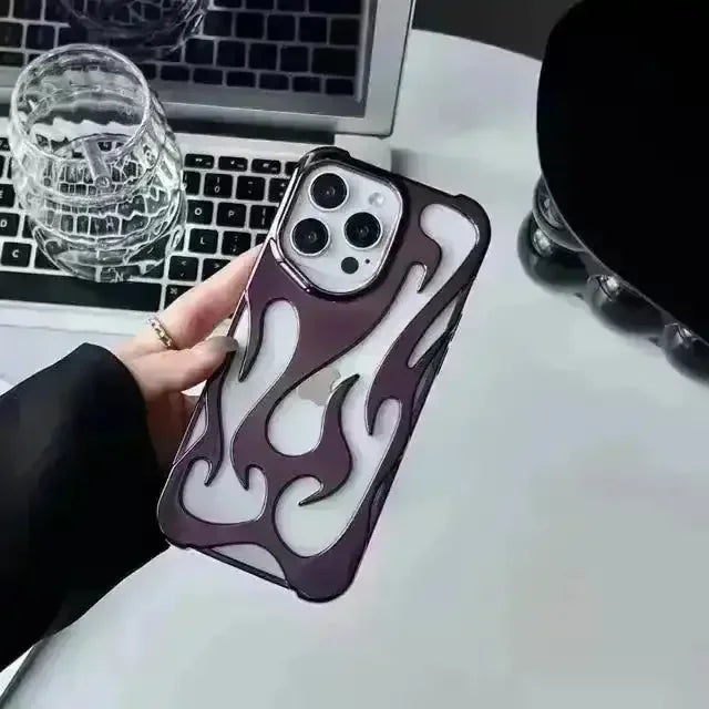 3D Hollowed Flame Phone Case (For iPhones) - Bear Hugs
