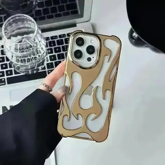 3D Hollowed Flame Phone Case (For iPhones) - Bear Hugs