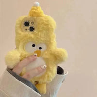 3D Plush Yellow Chicken Case (For iPhones) - Bear Hugs