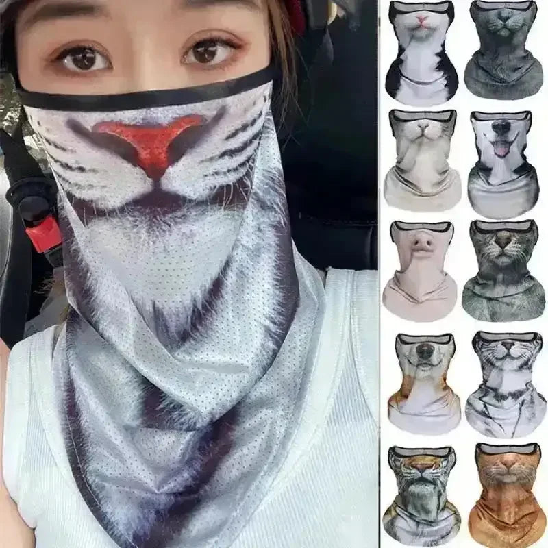 3D Printed Animal Themed Rider Mask - Bear Hugs