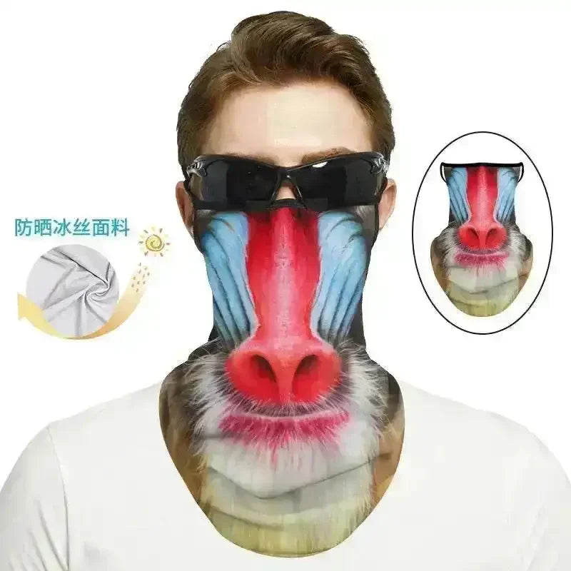 3D Printed Animal Themed Rider Mask - Bear Hugs