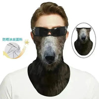 3D Printed Animal Themed Rider Mask - Bear Hugs