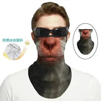 3D Printed Animal Themed Rider Mask - Bear Hugs