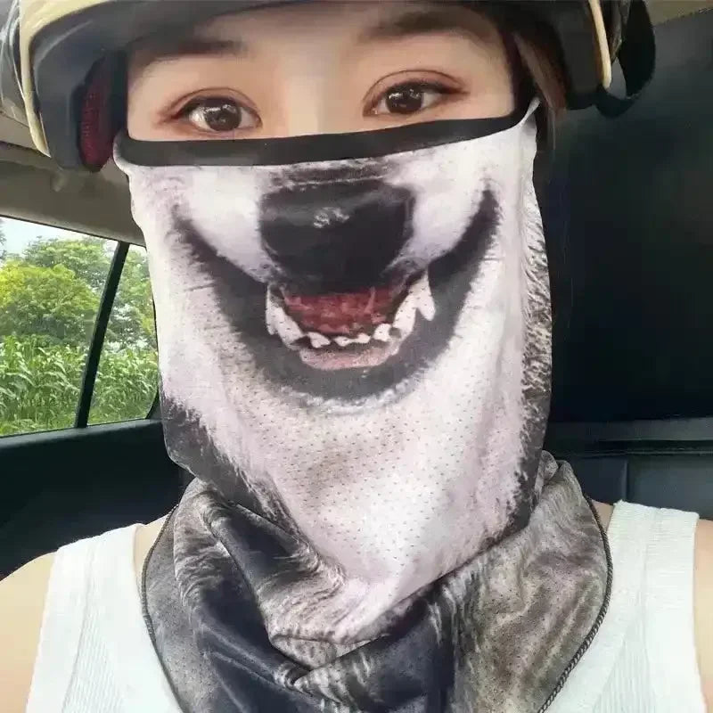 3D Printed Animal Themed Rider Mask - Bear Hugs