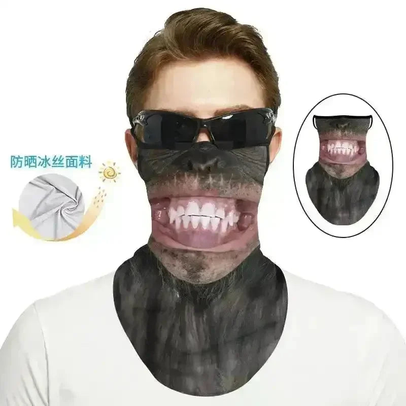 3D Printed Animal Themed Rider Mask - Bear Hugs