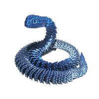 3D Printed Snake Figurine Movable Joint Model - Bear Hugs