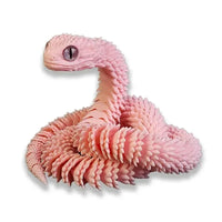 3D Printed Snake Figurine Movable Joint Model - Bear Hugs