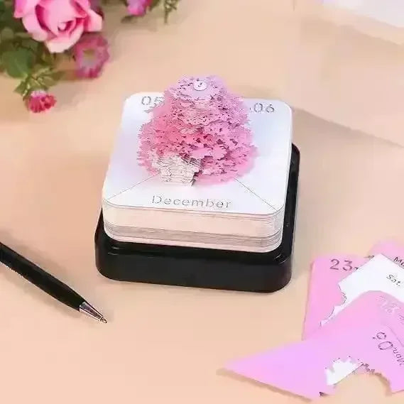 3D Rip Away Beautiful Tree Memo Calendar