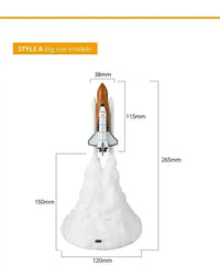 3D Rocket Spaceship Night Light - Bear Hugs
