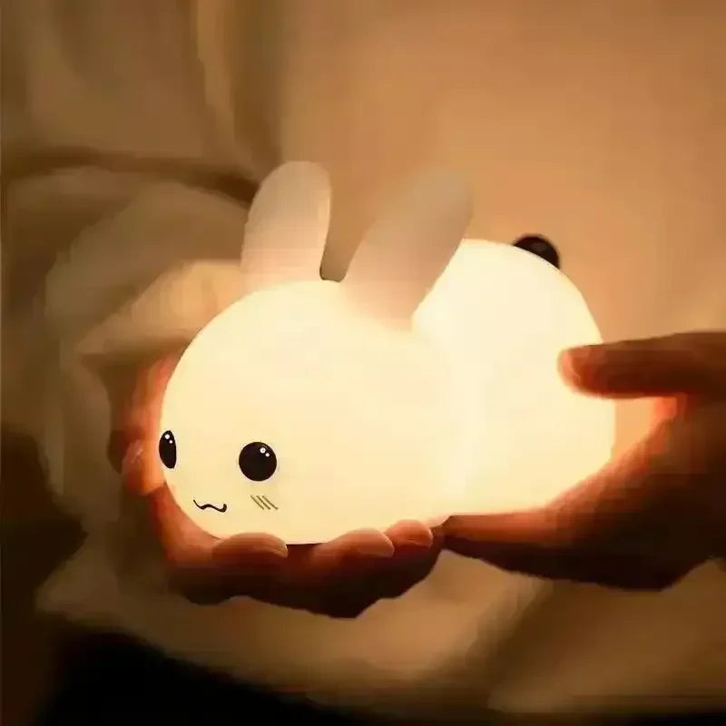 3D Silicon Cute Rabbit Night Lamp - Bear Hugs