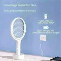 6 in 1 Extendable Mosquito Zapper Racket - Bear Hugs