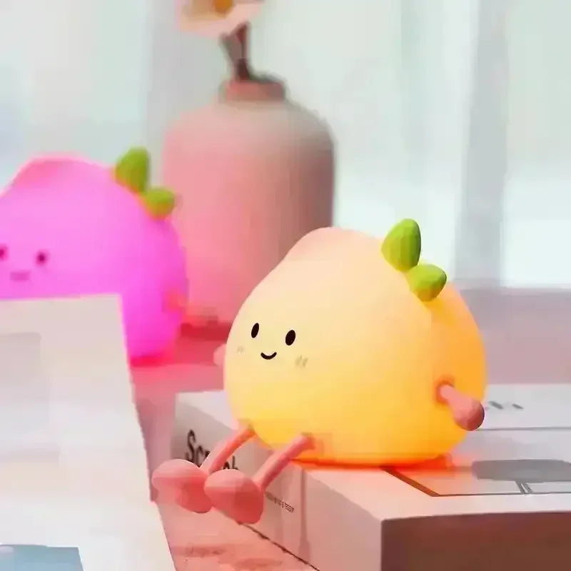 Adorable 2-in-1 Squishy Tomato Light - Bear Hugs