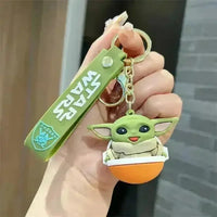 Adorable Baby Yoda 3D Keychain - Bear Hugs
