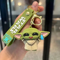 Adorable Baby Yoda 3D Keychain - Bear Hugs
