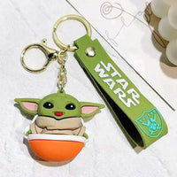 Adorable Baby Yoda 3D Keychain - Bear Hugs