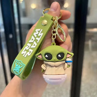 Adorable Baby Yoda 3D Keychain - Bear Hugs