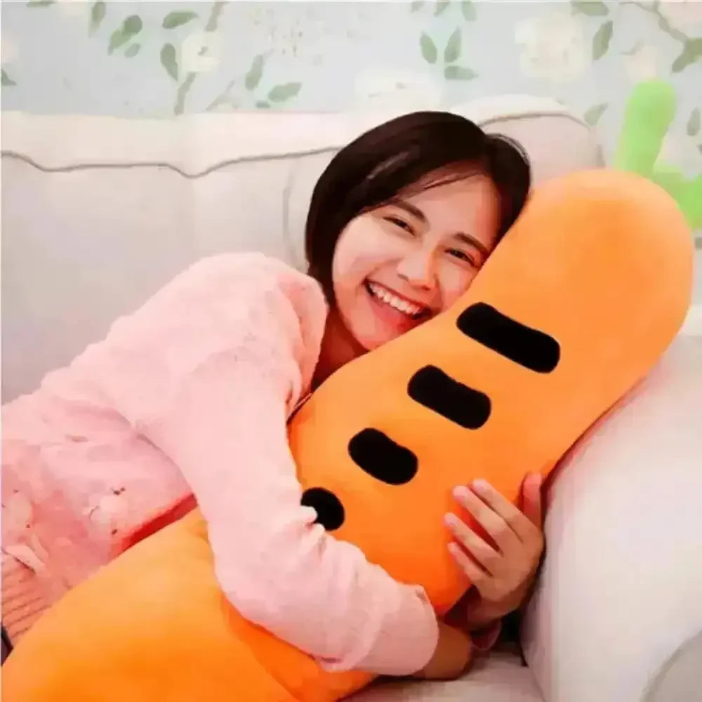 Adorable Carrot Shape Plush Pillow (60 cm) - Bear Hugs