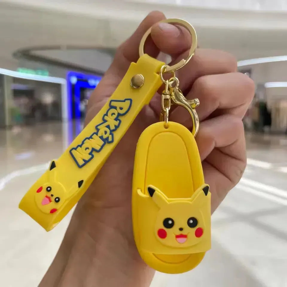 Adorable Cartoon Slipper Keychains - Bear Hugs