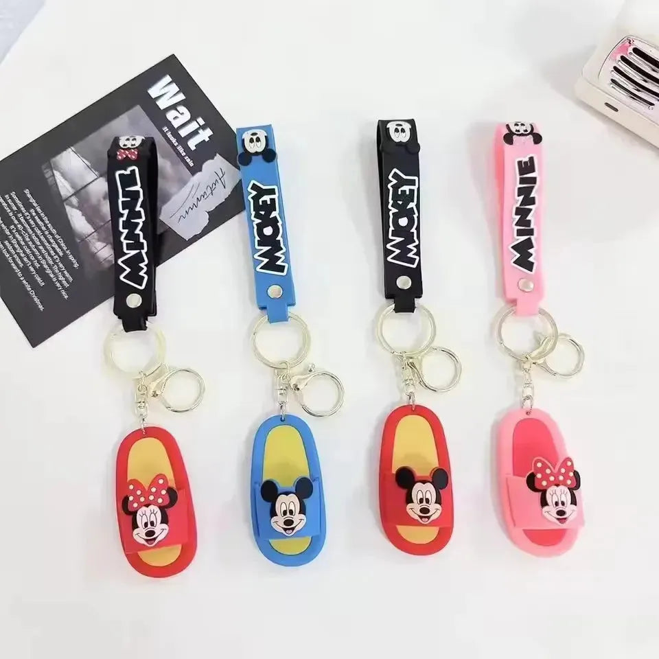 Adorable Cartoon Slipper Keychains - Bear Hugs