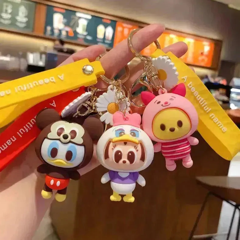 Adorable Disney Character Cosplay 3D Keychain - Bear Hugs