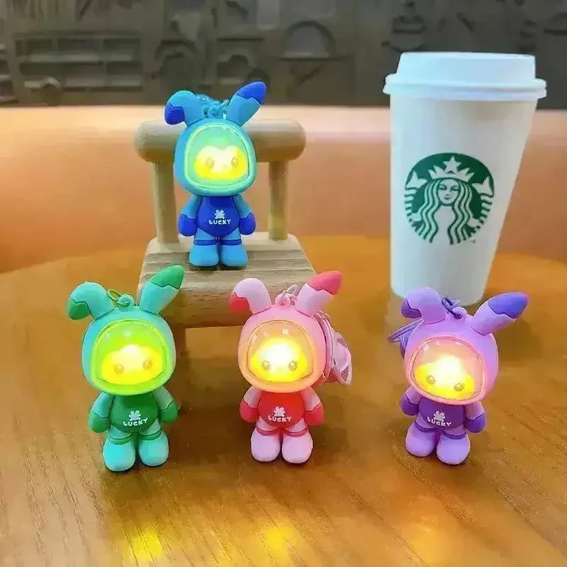 Adorable Glowing Luminous Keychain - Bear Hugs