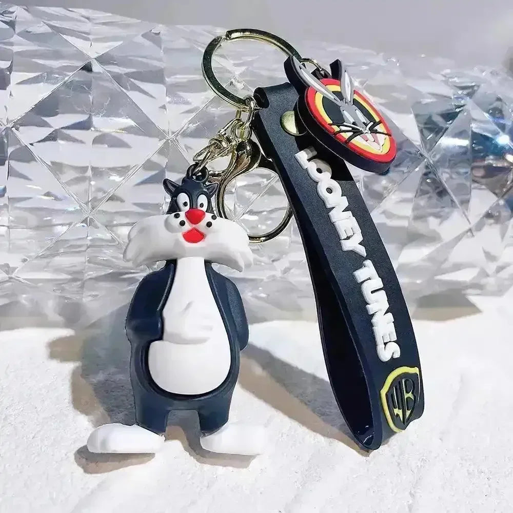 Adorable Looney Tunes 3D Keychain - Bear Hugs