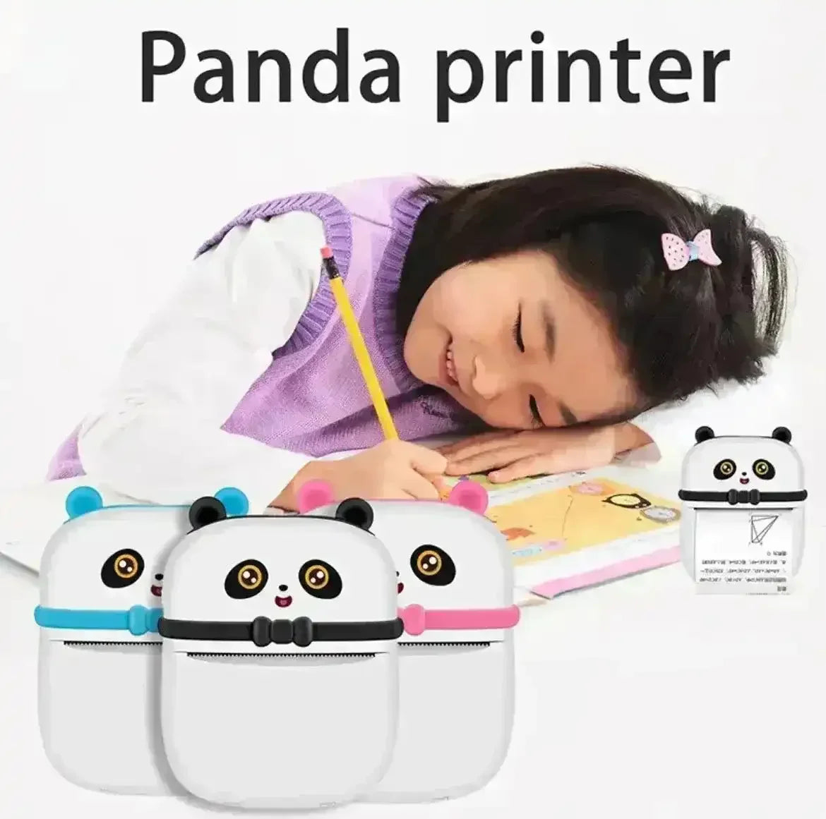 Adorable Panda Mini Thermal Printer - Bear Hugs