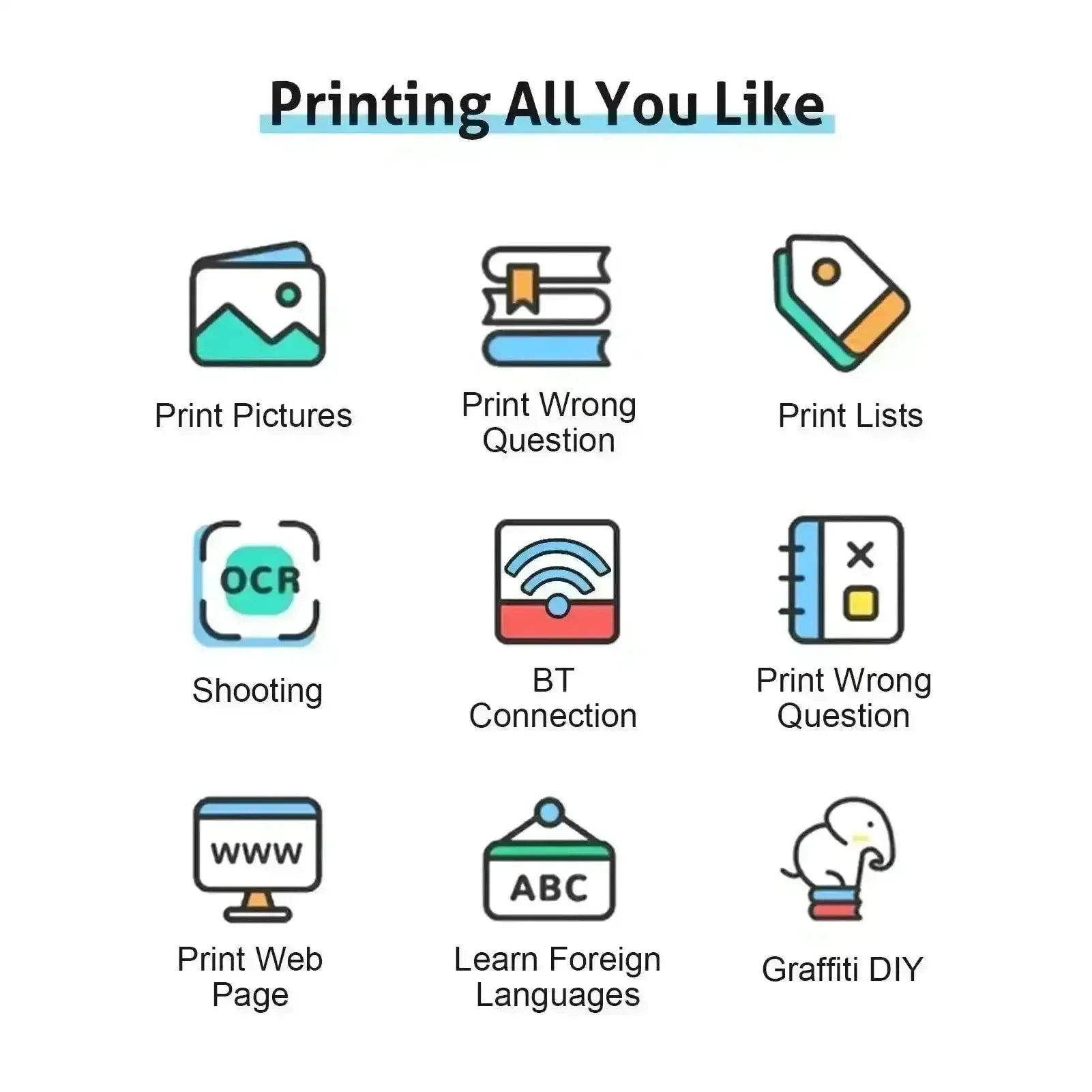 Adorable Panda Mini Thermal Printer - Bear Hugs