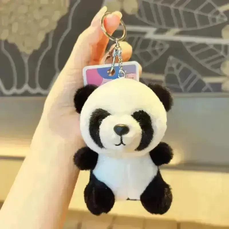 Adorable Panda Plush Keychain - Bear Hugs