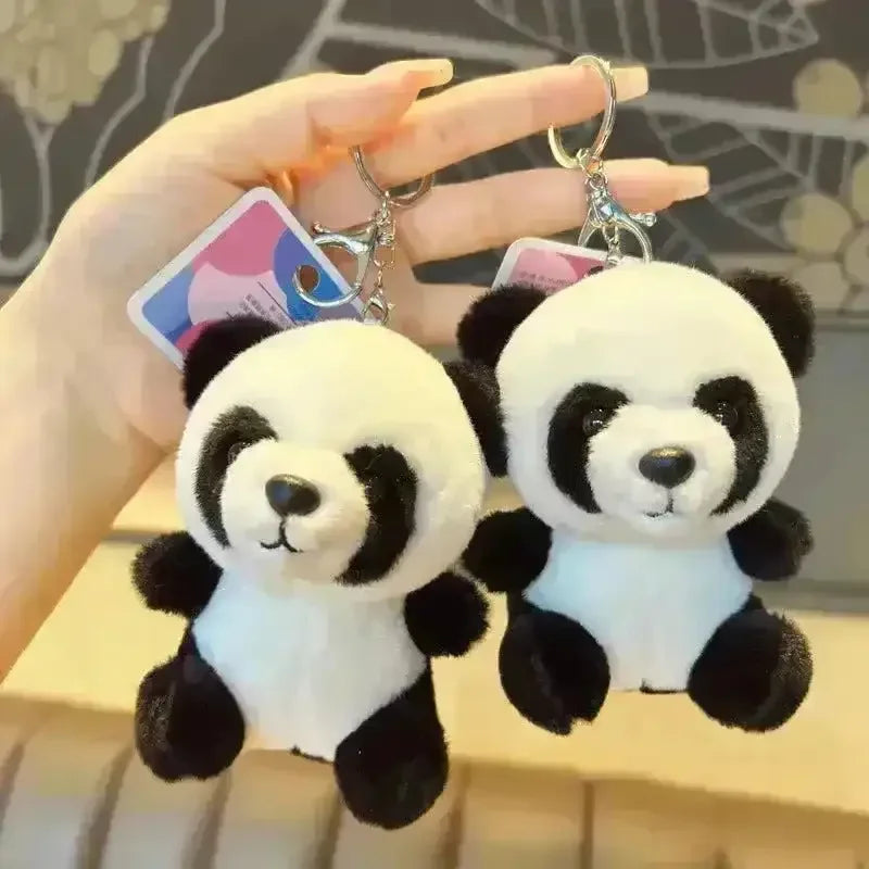 Adorable Panda Plush Keychain - Bear Hugs