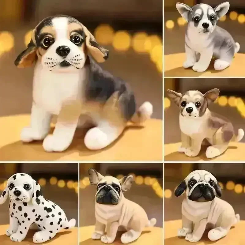Fake Dogs Adorable Realistic Plush Dog Toy (25 cm)
