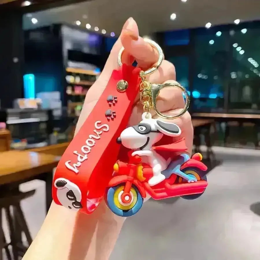Adorable Snoopy 3D Keychain - Bear Hugs
