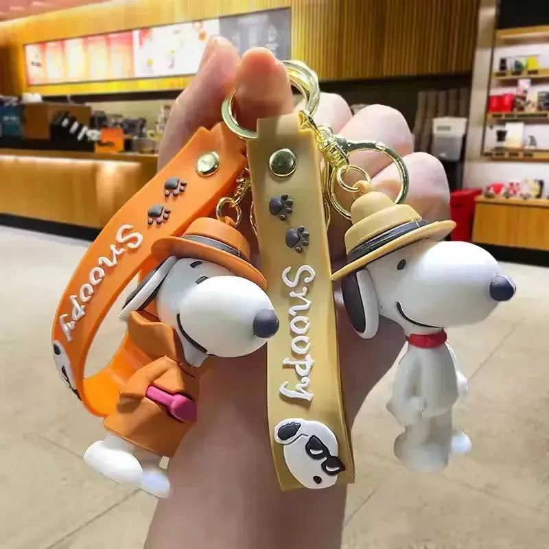 Adorable Snoopy 3D Keychain - Bear Hugs
