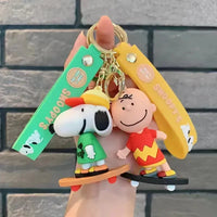 Adorable Snoopy 3D Keychain - Bear Hugs