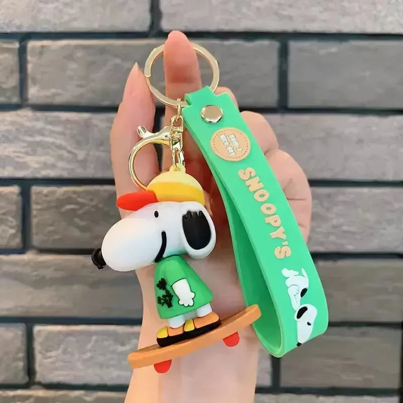 Adorable Snoopy 3D Keychain - Bear Hugs