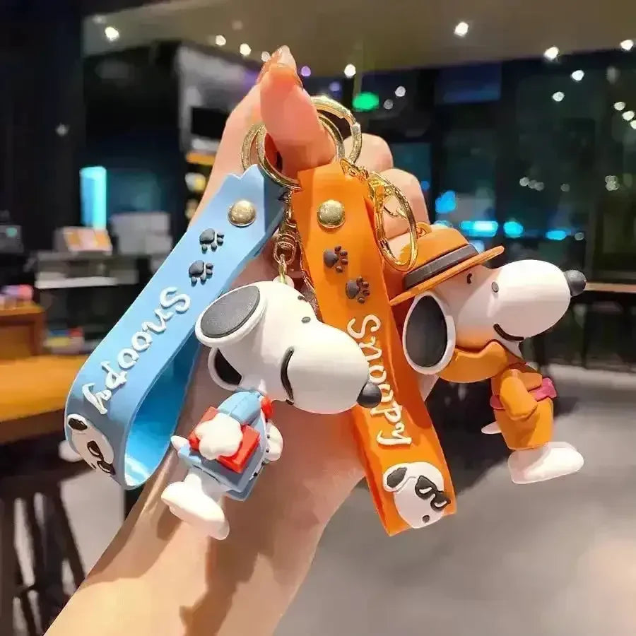 Adorable Snoopy 3D Keychain - Bear Hugs