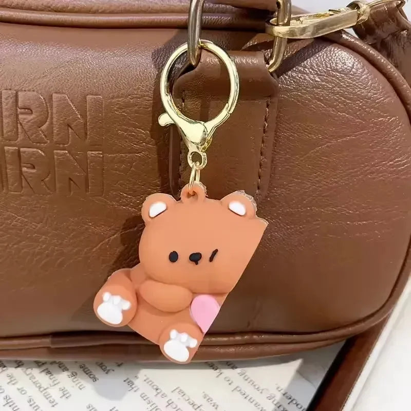 Affectionate Magnetic Bear Keychain - Bear Hugs