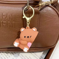 Affectionate Magnetic Bear Keychain - Bear Hugs