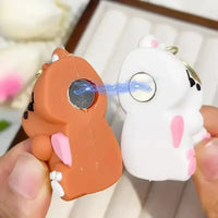 Affectionate Magnetic Bear Keychain - Bear Hugs