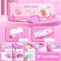 All-In-One Multifunctional School Pencil Box - Bear Hugs