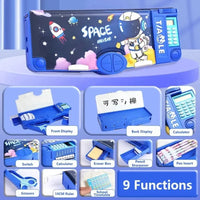 All-In-One Multifunctional School Pencil Box - Bear Hugs