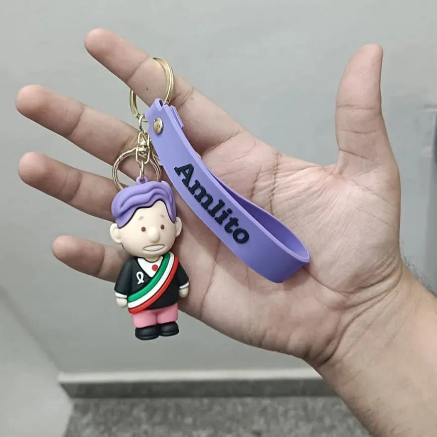 Amlito Mexican President Figurine Keychain - Bear Hugs