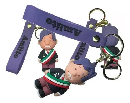 Amlito Mexican President Figurine Keychain - Bear Hugs