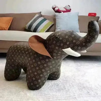 Animal Luxury Monogram Pattern Shoe Stool - Bear Hugs