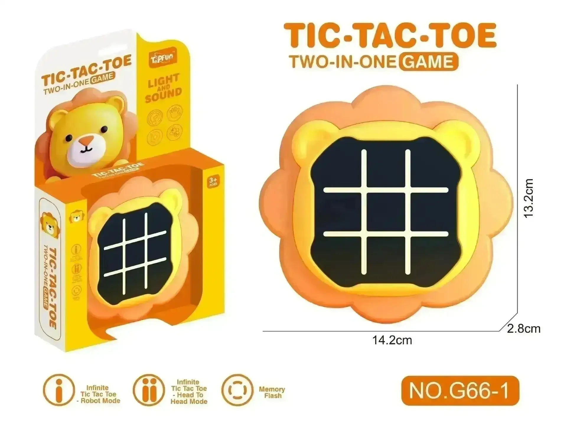 Animal Themed Electronic Tic-Tac-Toe - Bear Hugs