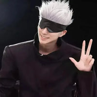 Anime Gojo Satoru Eye Black Leather Mask - Bear Hugs