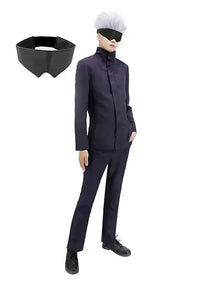 Anime Gojo Satoru Eye Black Leather Mask - Bear Hugs