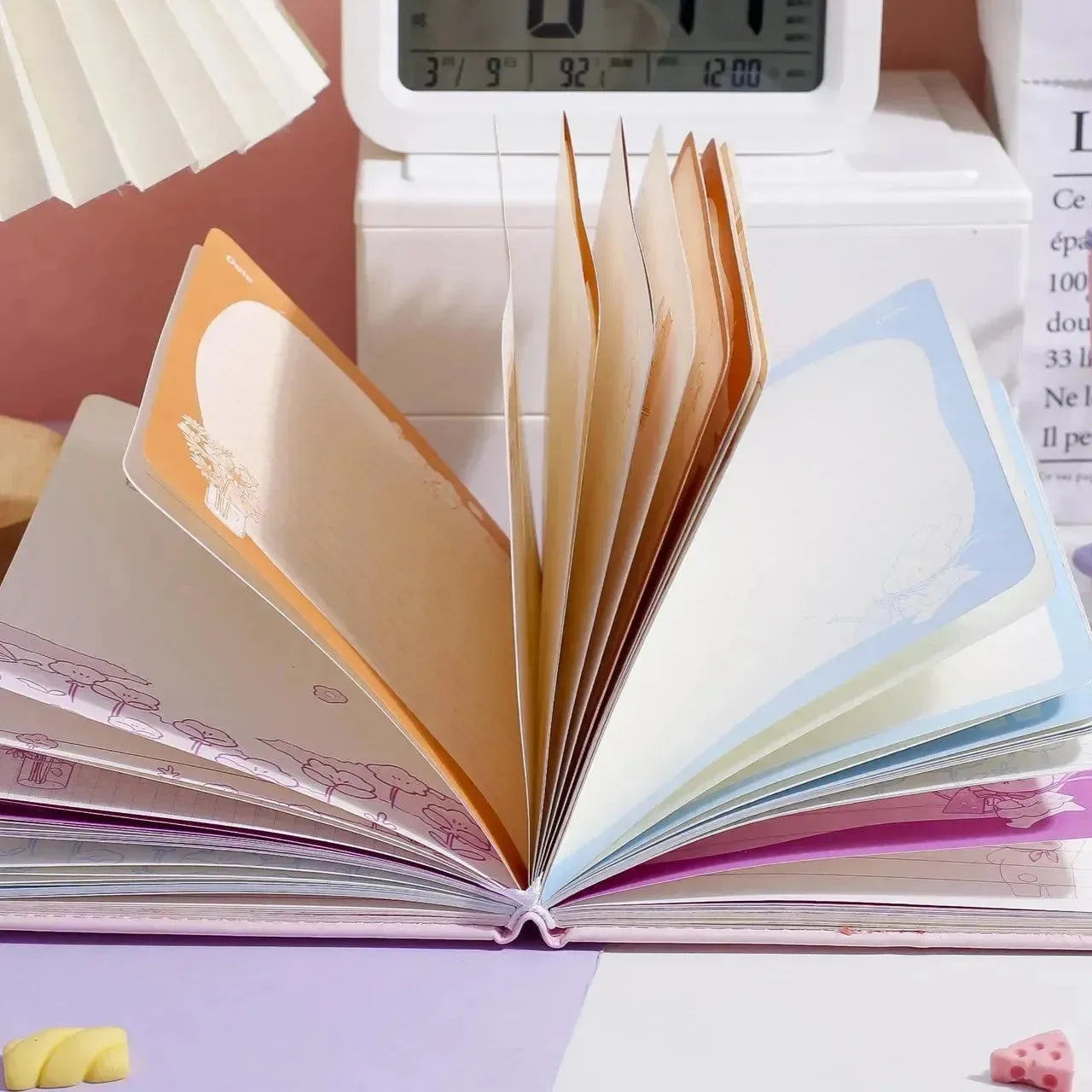 Anime Themed Diary with Magnetic Clasp - Bear Hugs